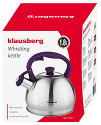 Czajnik tradycyjny 1,8l srebrny Klausberg KB-7043