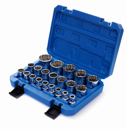 Zestaw nasadek 12-kątnych 21szt. KD10348 - KRAFT&DELE
