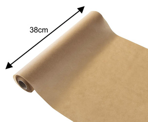 Papier pergaminowy do pieczenia, brązowy, 20m/38 cm, Klausberg, KB-7903 KB-7903