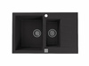 CADIT 70 kol. 91 CZARNY (790x500) zlew Granital 1,5 kom. z syfonem POP-UP 3 1/2" ALVEUS