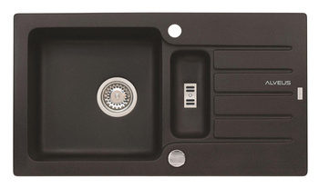 ALVEUS NIAGARA 70 zlewozmywak granitowy czarny (1127091)