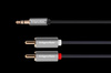 Kabel jack 3.5 wtyk stereo - 2RCA 10m Kruger&Matz Basic