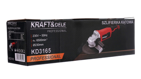 SZLIFIERKA KĄTOWA 230mm/2950W KD3165 - KRAFT&DELE