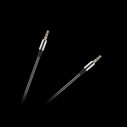 Kabel audio Jack 3.5 wtyk - wtyk REBEL spirala 100 cm