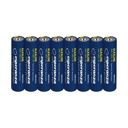 ESPERANZA BATERIE ALKALICZNE AAA 8SZT BLISTER