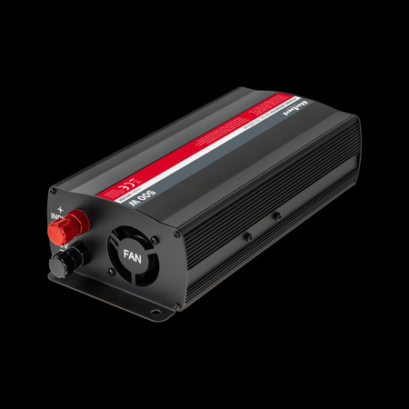 Przetwornica REBEL 12V/230V 500W(gn. typu E:polskie, francuskie)