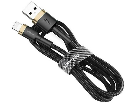 BASEUS Kabel USB Lightning iPhone 3,0m Cafule 2A(CALKLF-RV1) Black-Gold