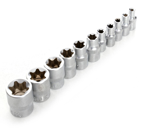 Zestaw Bitów i Nasadek Torx 30cz. KD10242 - KRAFT&DELE