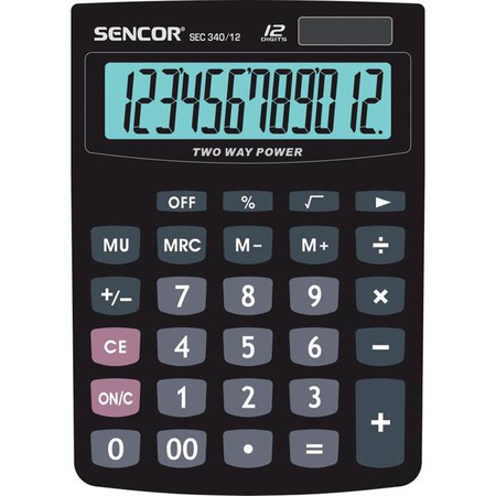 Kalkulator SEC 340/12 Kalkulator SENCOR