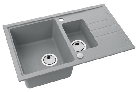 ALVEUS Zlewozmywak granitowy INTERMEZZO 70 beton (1307081)