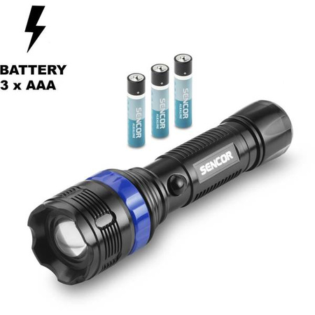 Lampa SLL 100 Latarka 1W LED 3xAAA SENCOR