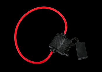 Gniazdo bezpiecznika nożowego (20mm) z przewodem 2,5mm