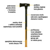 Siekiera z hartowanym ostrzem CAT J-Series 6lb - 3kg (0841308125251) - Cat