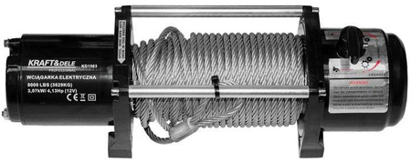 Wyciągarka - Wciągarka elektryczna KD1563 8000LBS 12V - KRAFT&DELE