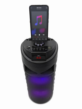 PARTYBOX KEG BT - Kompaktowy głośnik Bluetooth 4.2+EDR, karaoke. RMS 30W, PMPO750W, FM, wyśiwietlacz led, podstawka pod smartfona, akumulator litowo-jonowy