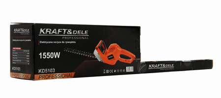 ELEKTRYCZNE NOŻYCE DO ŻYWOPŁOTU 1550W KD5103 - KRAFT&DELE