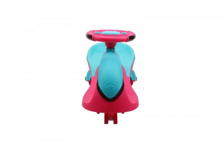 Jeździk Grawitacyjny Swing Car z muzyką i światłem róż-błękit