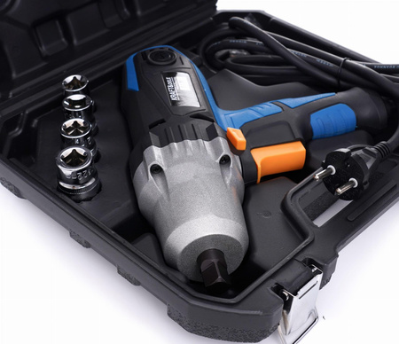 Elektryczny klucz udarowy 1/2" + walizka + nasadki KD1796 - KRAFT&DELE