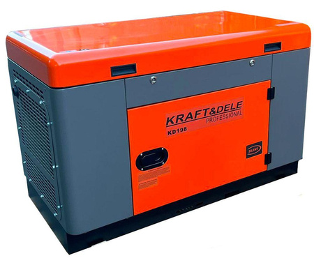 Agregat prądotwórczy jednofazowy DIESEL 14/15,5kW KD198 - KRAFT&DELE