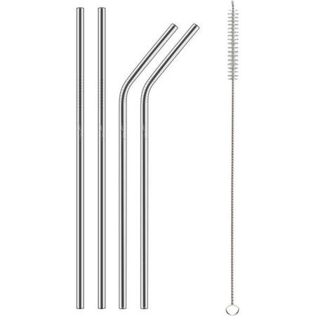 Słomka LT7052 SŁOMKI METALOWE SREB STRAW LAMART