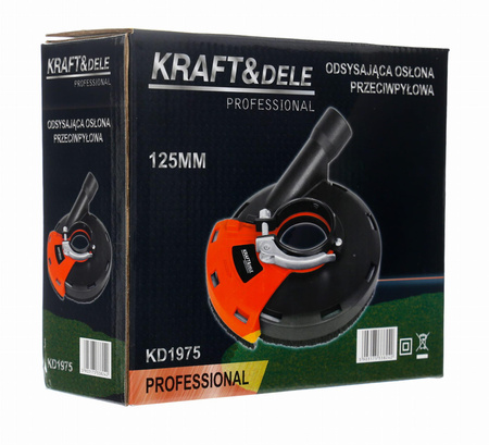 Osłona przeciwpyłowa odsysająca do szlifierki kątowej 125mm - KRAFT&DELE