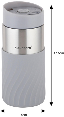 Kubek termiczny, szary, 300ml Klausberg KB-7630