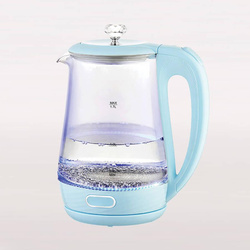 MR-052-BLUE Czajnik elektryczny szklany 1,7l 2200W