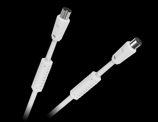 Kabel TV-Video biały kątowo/kątowy 2,0m