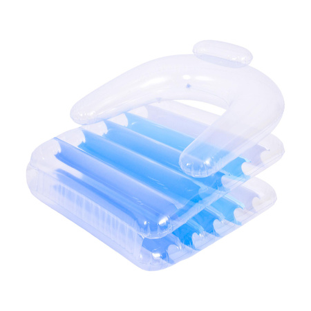 Dmuchany materac składany SUNCLUB niebieski