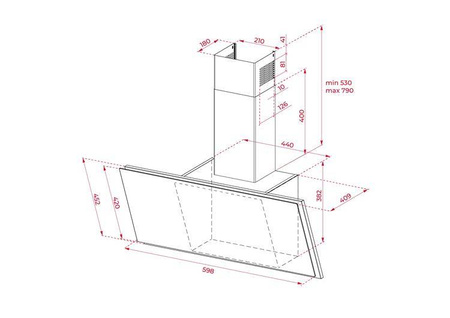 Okap DVF 67670 BK TEKA
