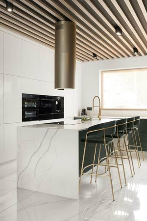 Okap wyspowy Tubus W Black CDW3801B Ciarko Design