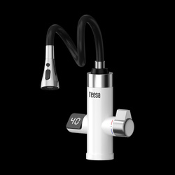 Przepływowy podgrzewacz wody bateria kuchenna z elastyczną wylewką