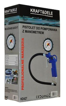 Pistolet z manometrem KD427 - KRAFT&DELE