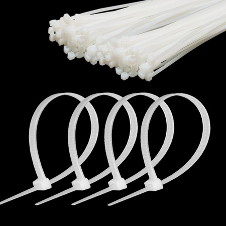 Opaska zaciskowa 3,6 mm/20 cm biała Cabletech 100szt.