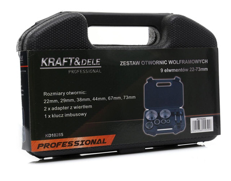 Zestaw otwornic wolframowych KD10285 - KRAFT&DELE