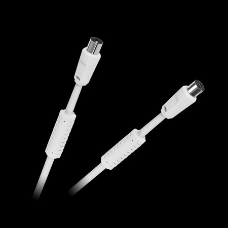 Kabel TV-Video biały z filtrami 15m