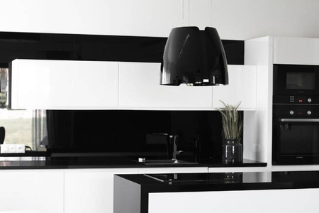 Okap wyspowy Miss W Matte Black CDW5001CM Ciarko Design
