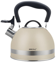 Czajnik z gwizdkiem, 1.8L, stali nierdzewnej, beżowy, KINGHoff, KH-1854 KH-1854