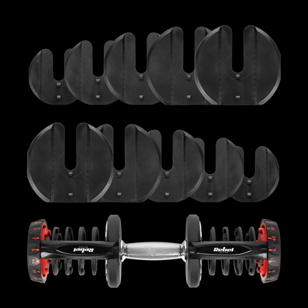 Hantel żeliwny regulowany automat 40 kg REBEL ACTIVE