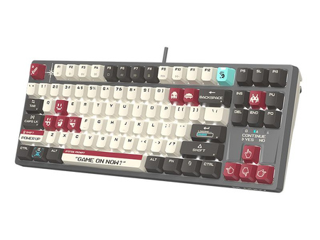 Klawiatura mechaniczna A4TECH BLOODY S87 Pixels Red USB (BLMS RED Plus Switches)