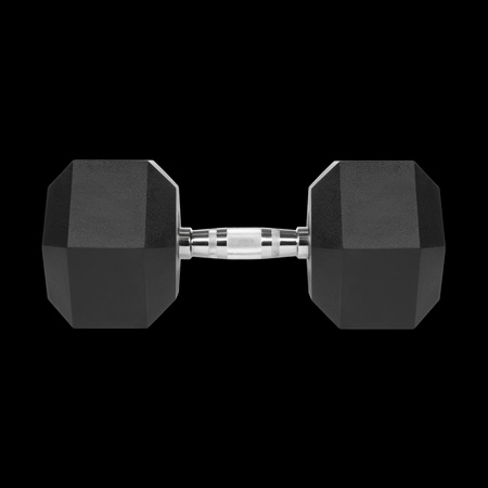 Hantel żeliwny gumowany HEX 30 kg REBEL ACTIVE