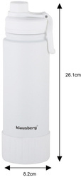 Kubek termiczny, biały, 720ml Klausber KB-7639