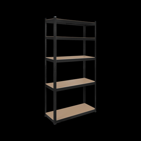 Regał metalowy magazynowy 180x90x40 czarny Rebel