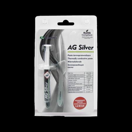 Pasta termoprzewodząca Silver 3g AG AGT-107