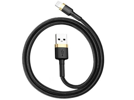 BASEUS Kabel USB Lightning iPhone 3,0m Cafule 2A(CALKLF-RV1) Black-Gold