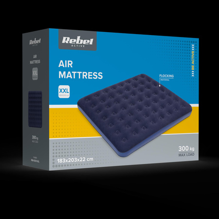 Materac dmuchany dwuosobowy REBEL ACTIVE 203x183x22