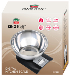 Waga kuchenna z misą, 2L KINGHof KH-1828