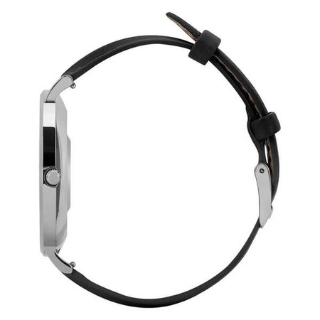 GARETT Smartwatch Verona srebrno-czarny skórzany (5904238484517) - Garett