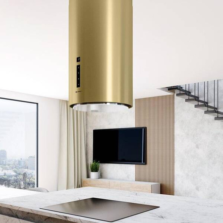 Okap kuchenny GLOBALO Heweno Isola 39.2 Light Gold Mat GLOBALO