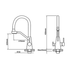 BATERIA KUCHENNA GLOBALO OLINTIO BLACK/INOX 1.1